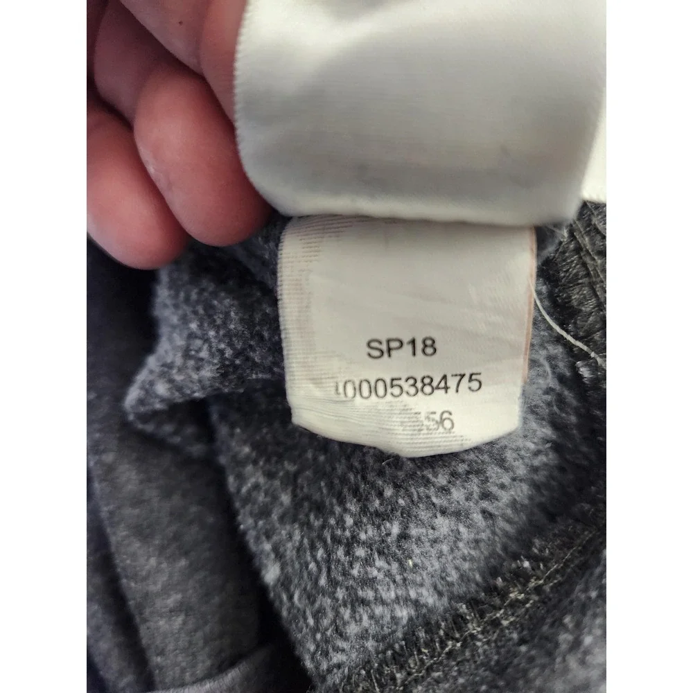 The‎ North Face Hoodie Mens Small Gray USA Flag Logo Graphic Fleece Pullover